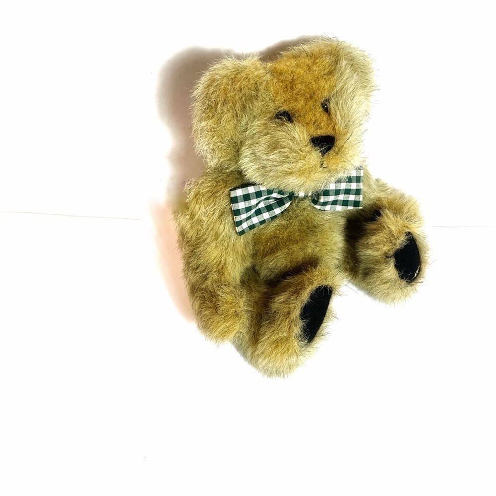 Ganz Cottage Collectibles “Dennis” Brown Teddy Bear w/ Bow Plush Vintage Style - Picture 7 of 11